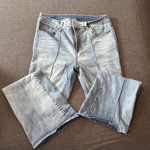 SHEIN Light Blue Flare & Wide Leg Jeans